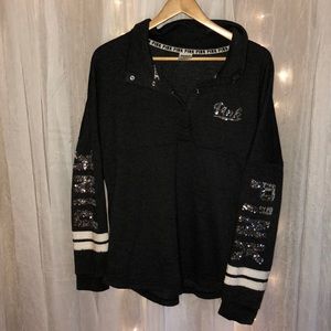 VS PINK sequin pullover sweatshirt